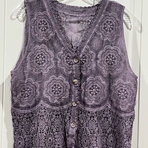 Elegant Crochet Women's Vest Top